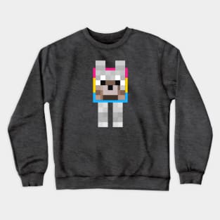 Minecraft Wolf Pansexual Pride Collar Crewneck Sweatshirt